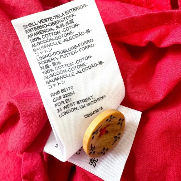 Anthropologie Red Sleeveless Sweetheart Sundress - Picture 6 of 10